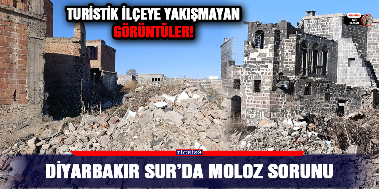 Diyarbakır Sur’da moloz sorunu