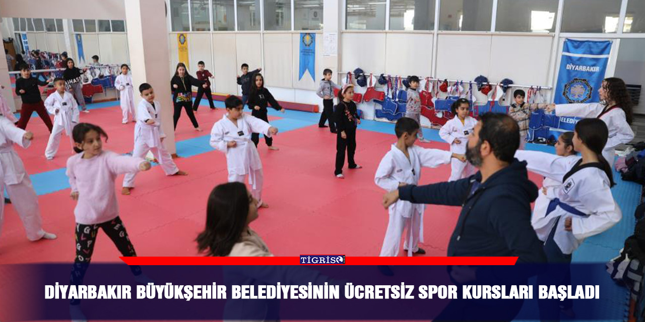 Diyarbakır Büyükşehir Belediyesinin ücretsiz spor kursları başladı