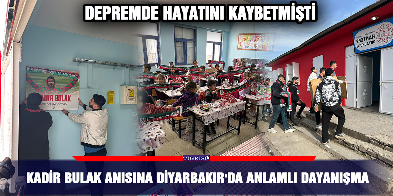 Kadir Bulak anısına Diyarbakır'da anlamlı dayanışma