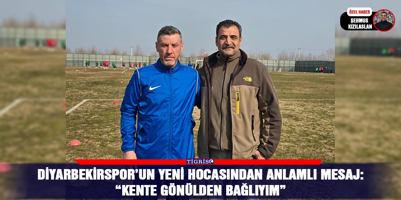 VİDEO - Diyarbekirspor’un yeni hocasından anlamlı mesaj:  “Kente gönülden bağlıyım”