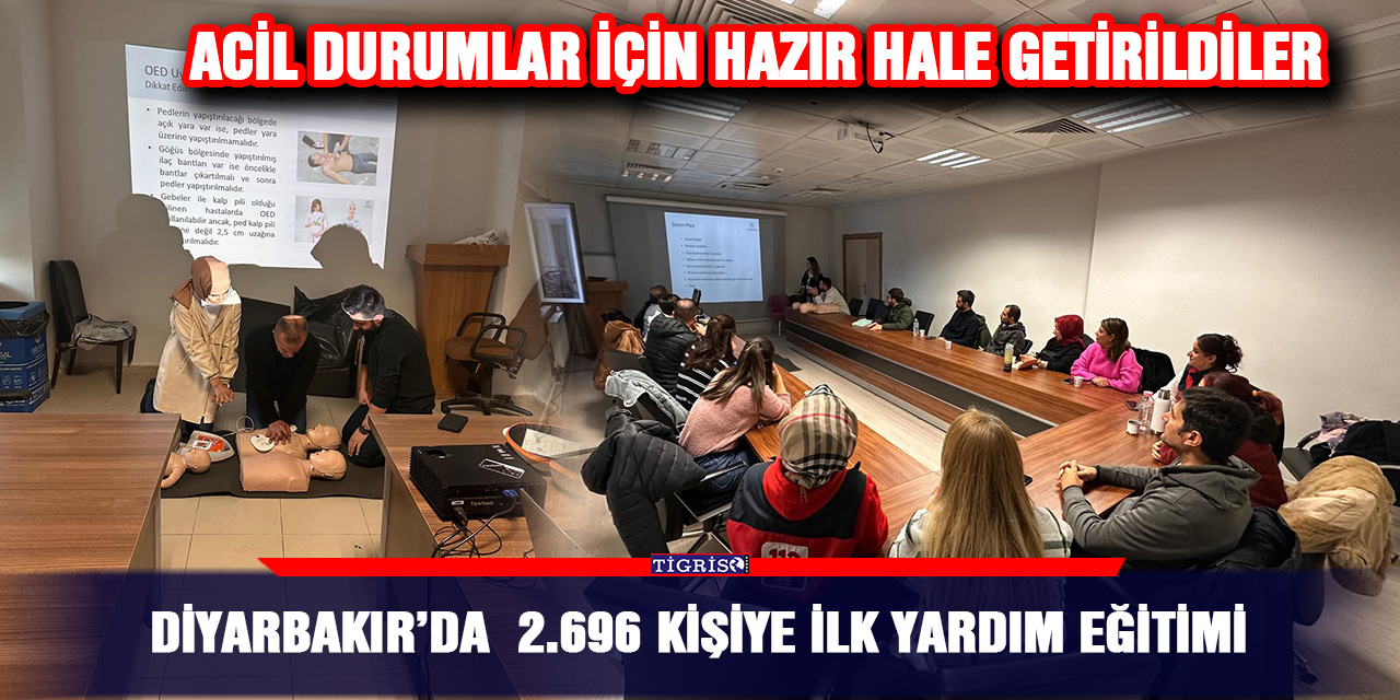 Diyarbakır’da  2.696 Kişiye İlk Yardım Eğitimi