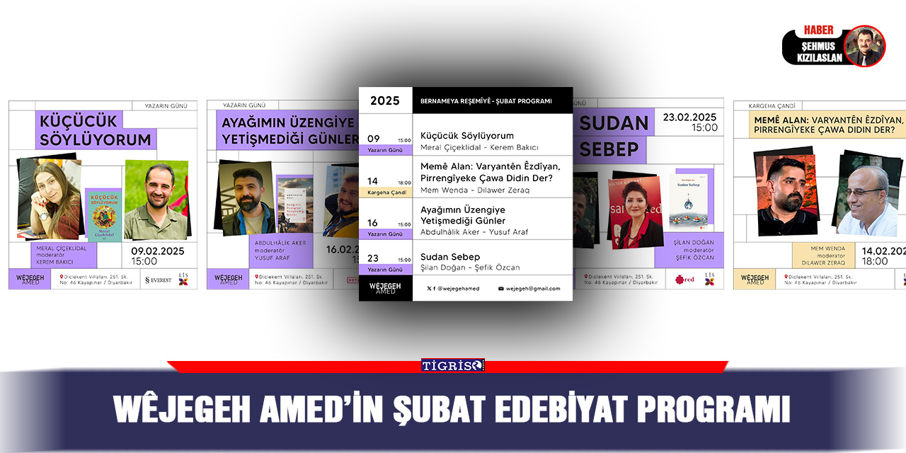 Wêjegeh Amed’in Şubat Edebiyat Programı