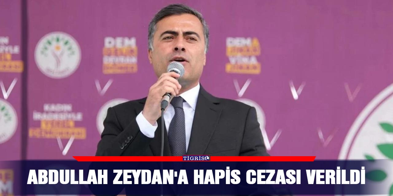 Abdullah Zeydan'a hapis cezası verildi