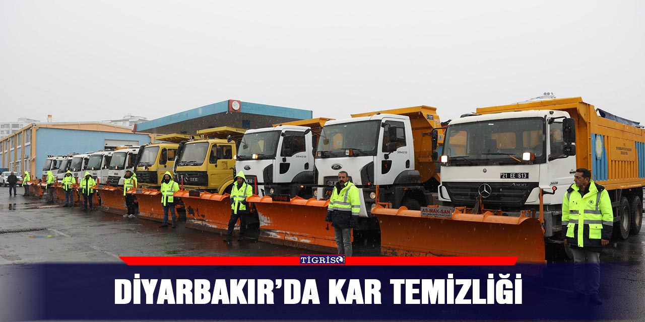 Diyarbakır’da kar temizliği