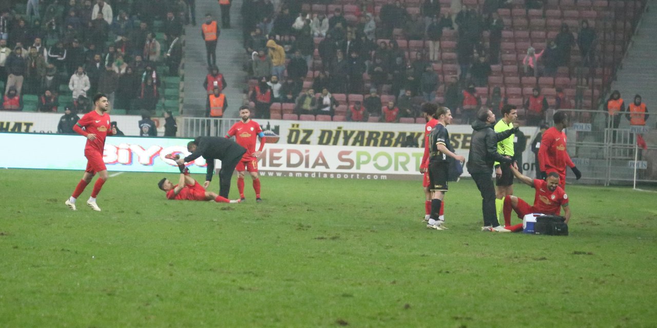 Amedspor'dan devrede 1 gol, 2 sakatlık