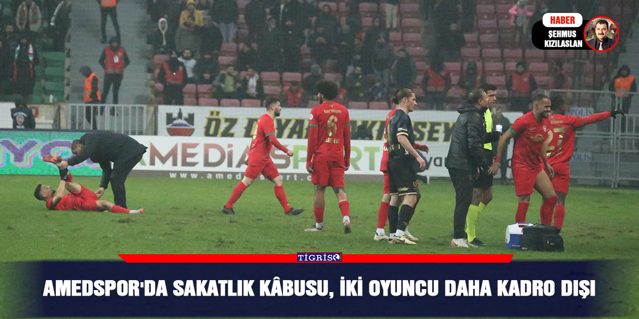 Amedspor'da Sakatlık Kâbusu, İki Oyuncu Daha Kadro Dışı