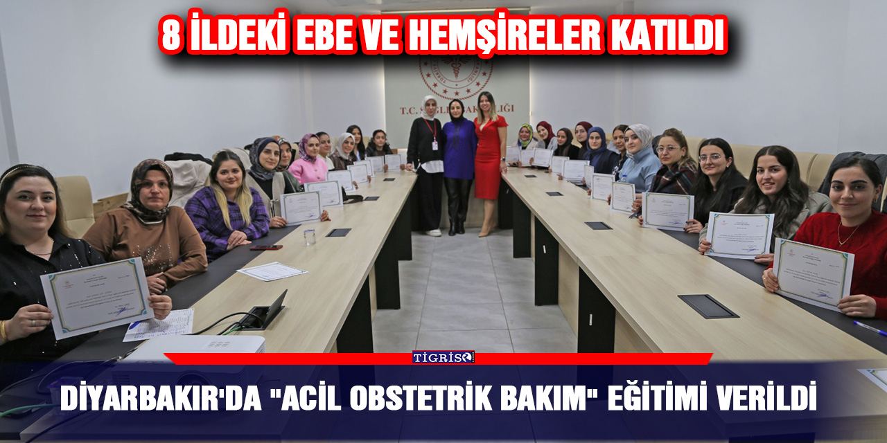 Diyarbakır'da "Acil Obstetrik Bakım" Eğitimi verildi