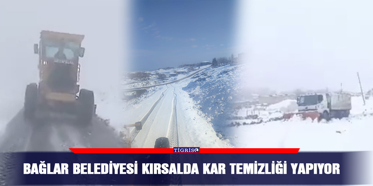 Bağlar Belediyesi kırsalda kar temizliği yapıyor