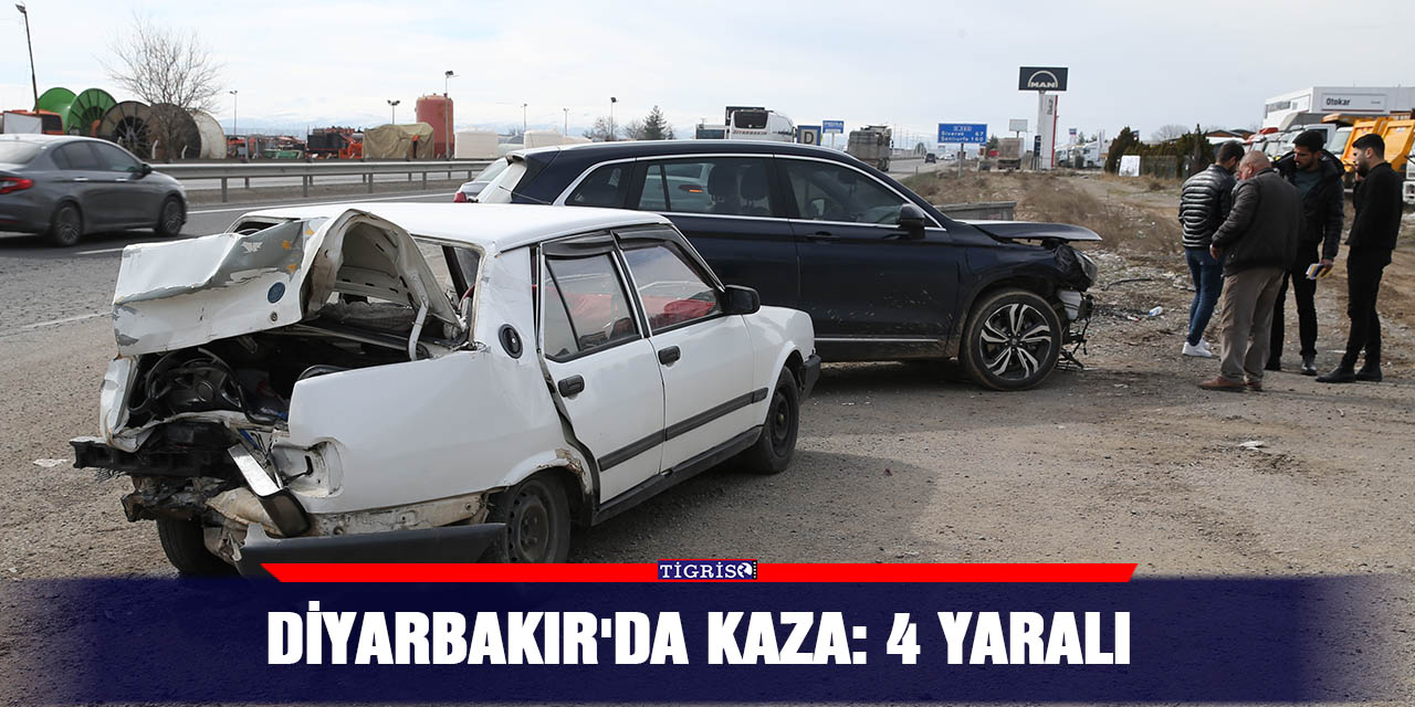 Diyarbakır'da kaza: 4 yaralı