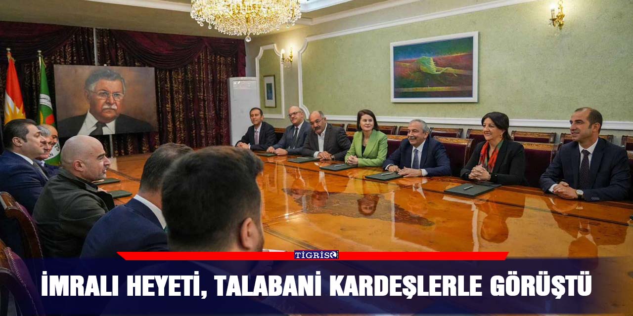 İmralı heyeti, Talabani kardeşlerle görüştü