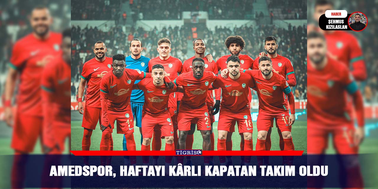 Amedspor, haftayı Kârlı Kapatan takım oldu