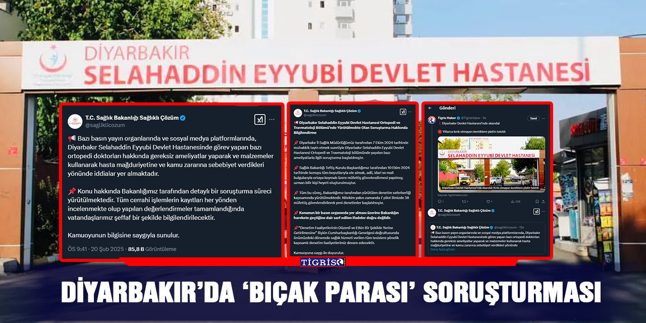 Diyarbakır’da ‘Bıçak parası’ soruşturması