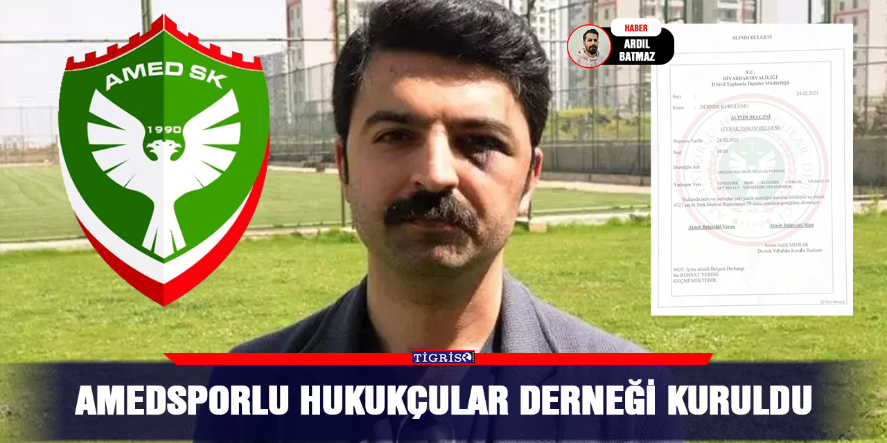 Amedsporlu  hukukçular Derneği kuruldu