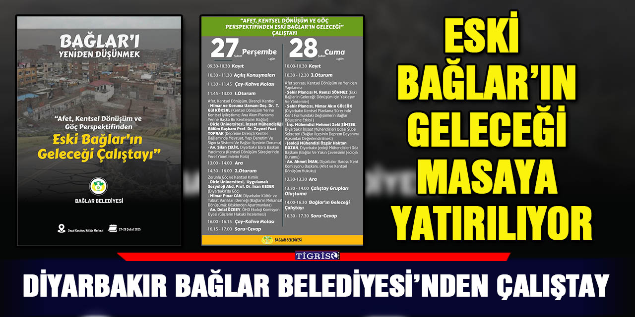 Diyarbakır Bağlar Belediyesi’nden Çalıştay