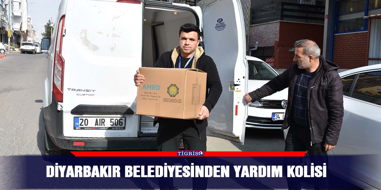 Diyarbakır belediyesinden yardım kolisi