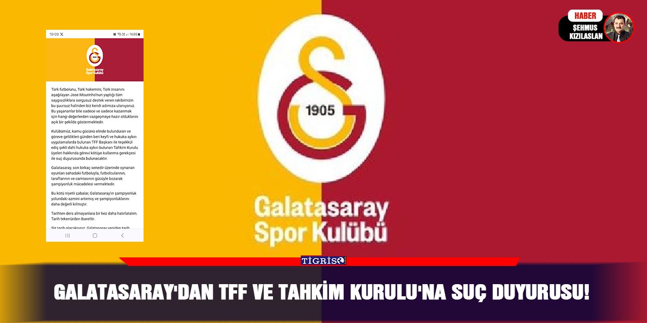 Galatasaray'dan TFF ve Tahkim Kurulu'na Suç Duyurusu!