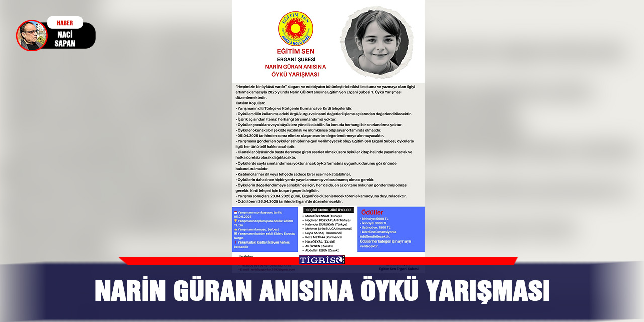 Narin Güran anısına öykü yarışması