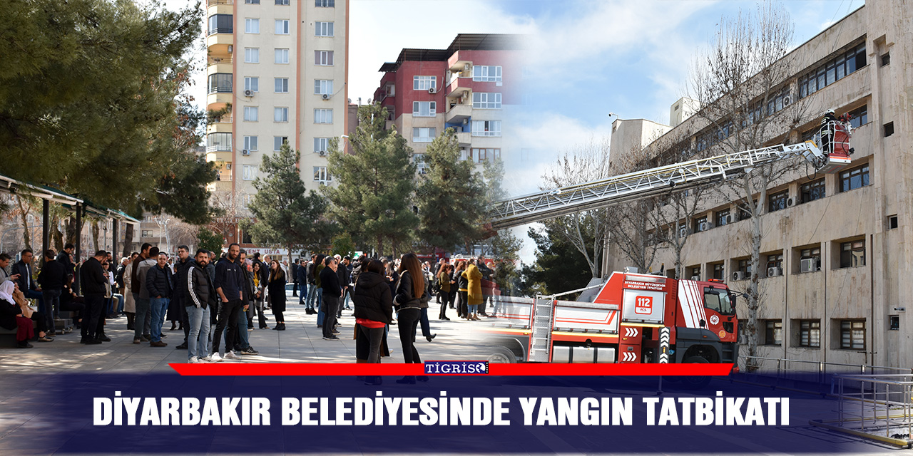 Diyarbakır belediyesinde yangın tatbikatı