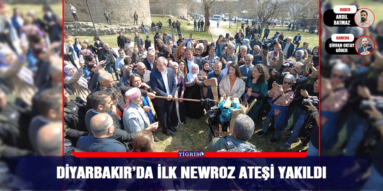 VİDEO - Diyarbakır’da ilk Newroz ateşi yakıldı