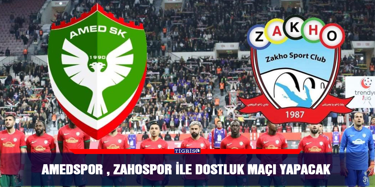 Amedspor , Zahospor ile dostluk maçı yapacak