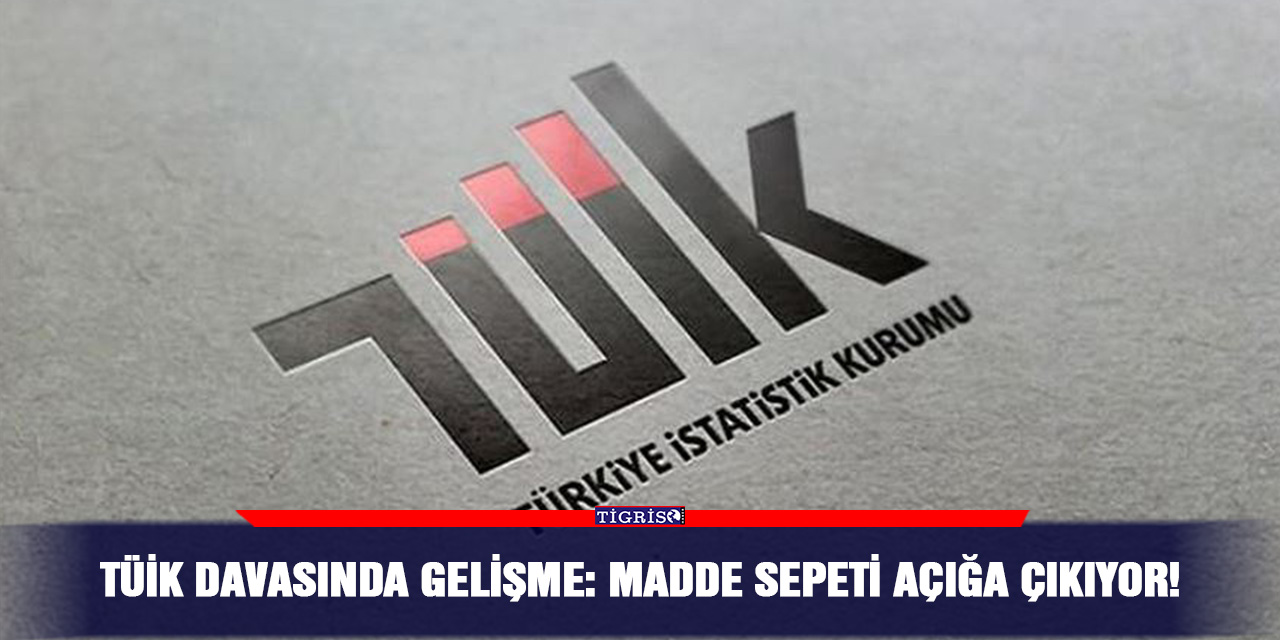 TÜİK davasında gelişme: madde sepeti açığa çıkıyor!