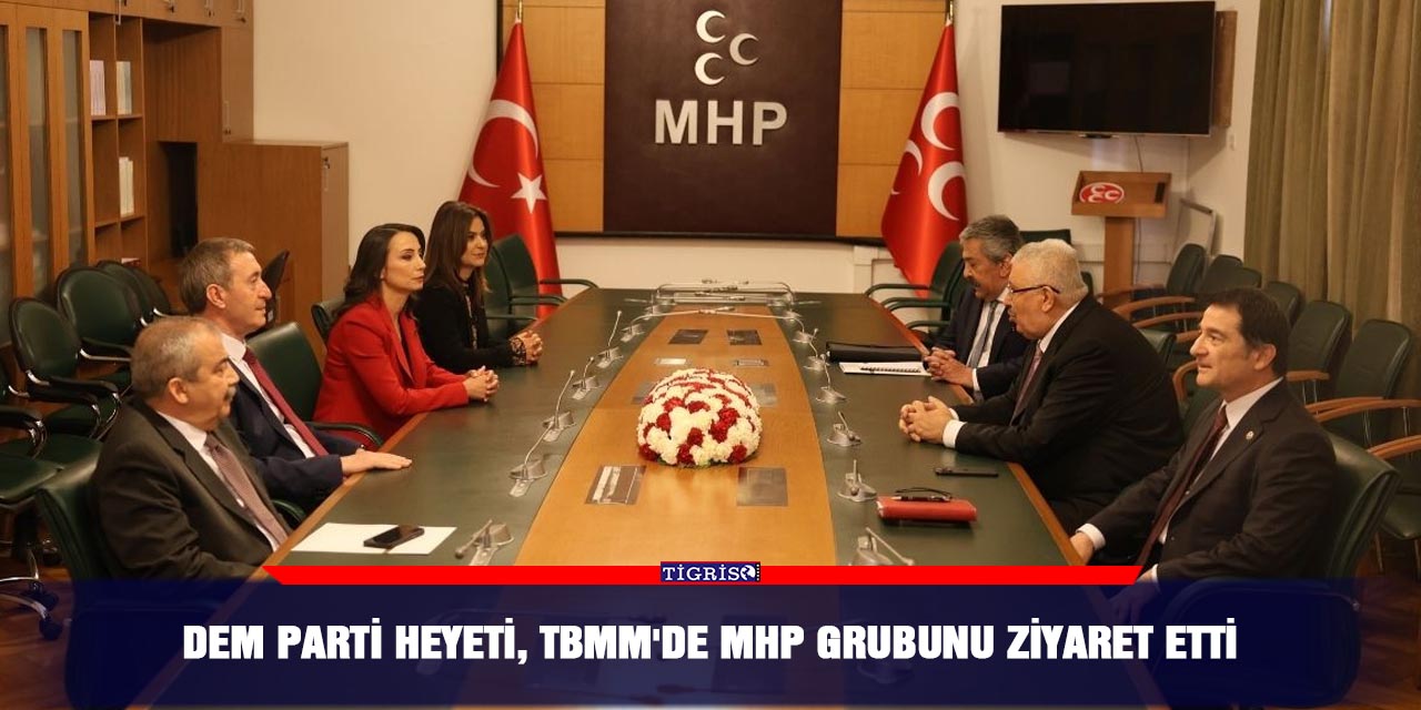 DEM Parti heyeti, TBMM'de MHP grubunu ziyaret etti