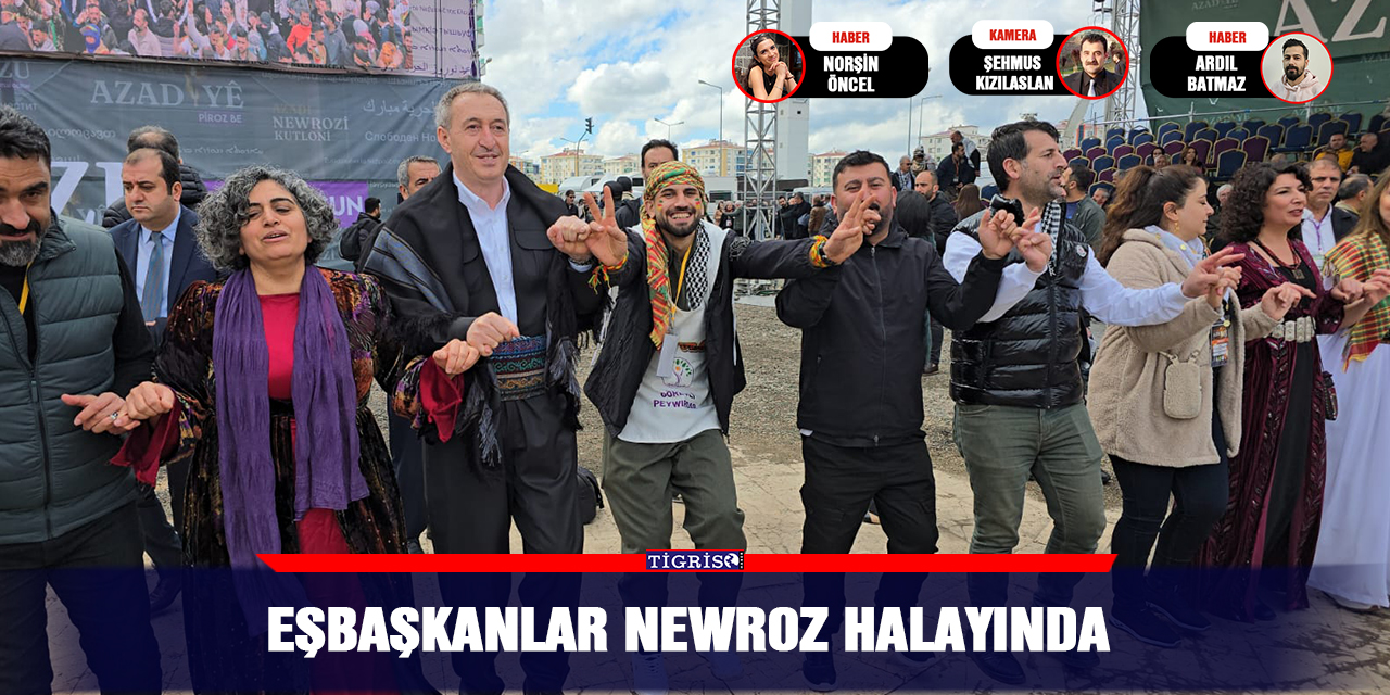 Eşbaşkanlar Newroz halayında