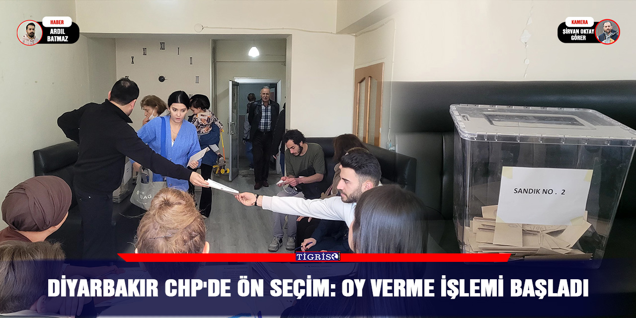 VİDEO - Diyarbakır CHP'de ön seçim: Oy verme işlemi başladı