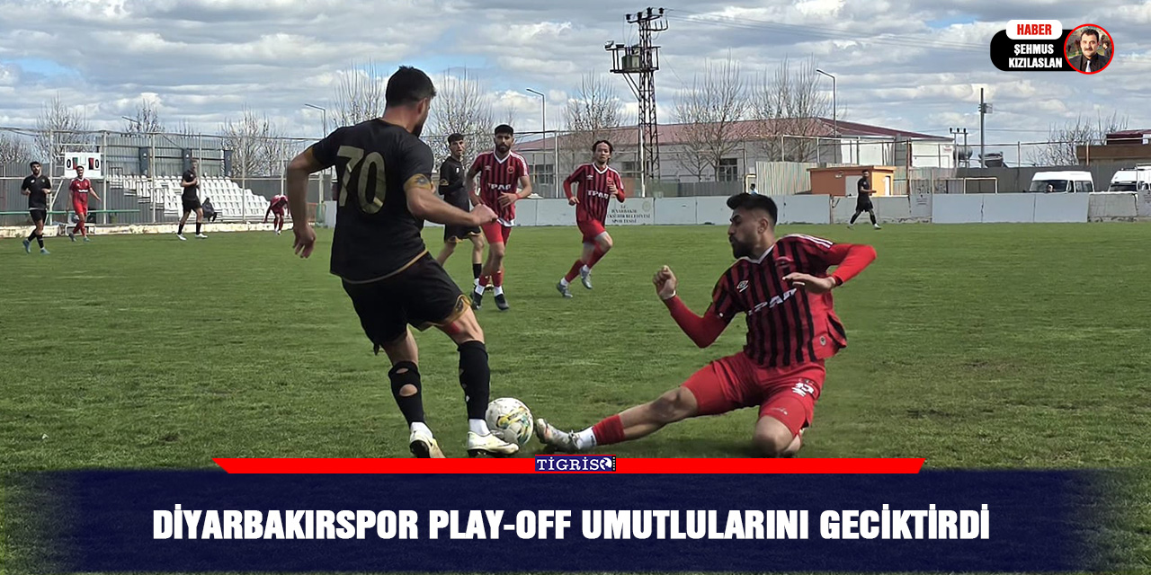 Diyarbakırspor Play-Off umutlularını geciktirdi