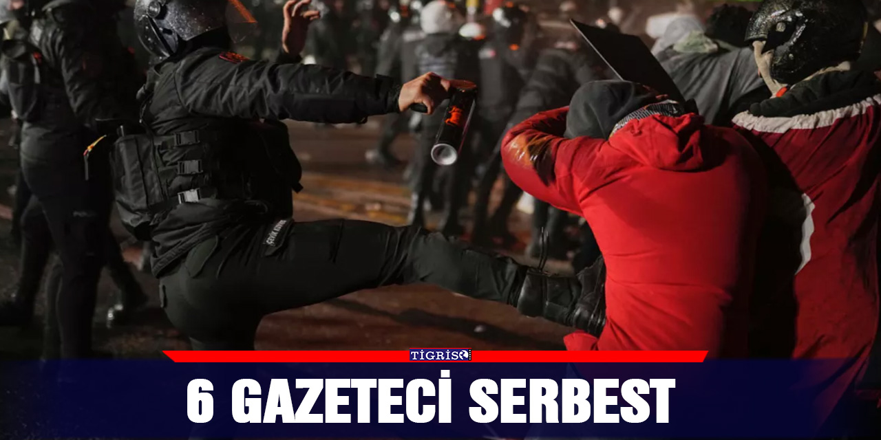 6 gazeteci serbest