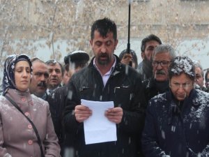 Ağrı'da tutuklamalar protesto edildi