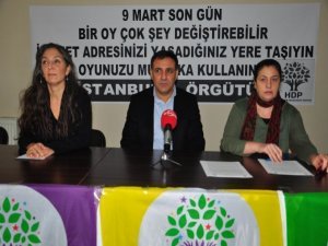 HDP'den seçmenlere 9 Mart uyarısı