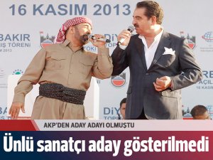 Sanatçı İbrahim Tatlıses'e adaylık şoku