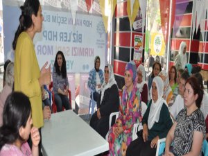 HDP Milletvekili Adayı Feleknas Uca , kadınlarla buluştu