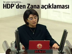 HDP: Zana partiden bağımsız hareket etti