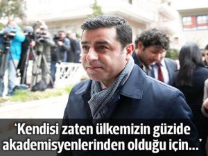 Demirtaş'tan 'akademisyen' açıklaması