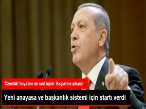 Erdoğan, Yeni Anayasa ve Başkanlık Sistemi İçin Startı Verdi: Millet Hazır