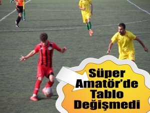 Süper Amatör’de Tablo Değişmedi