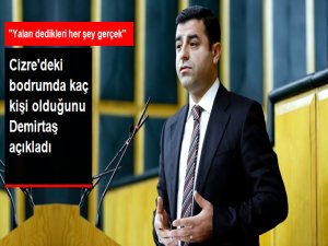 Demirtaş: Cizre'de Hükümetin Yalan Dediği Her Şey Gerçek