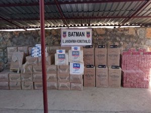 Batman'da 75 bin 940 paket kaçak sigara ele geçirildi