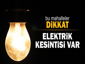 Hava şartları yüzünden ertelenen onarım kesintisi yarın yapılacak