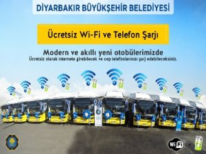 Büyükşehir Belediyesi otobüslerinde ücretsiz internet hizmeti