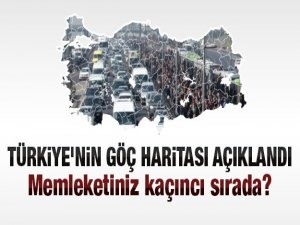 Türkiye’nin 'Göç Haritası' açıklandı