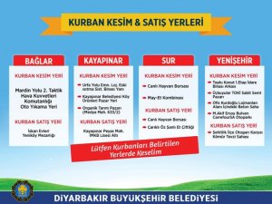 Kurban satış ve kesim yerleri belirlendi