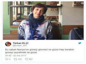 Türkan Elçi'den Nuriye Gülmen tweeti