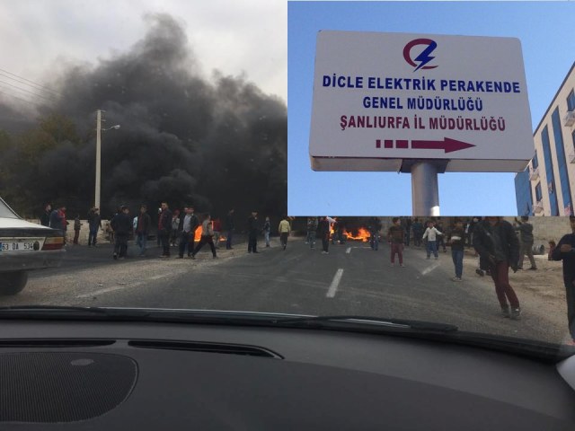 Şanlıurfa'da elektrik kesintisi protestosu