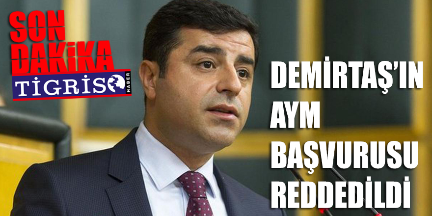 Demirtaş'ın AYM başvurusu reddedildi