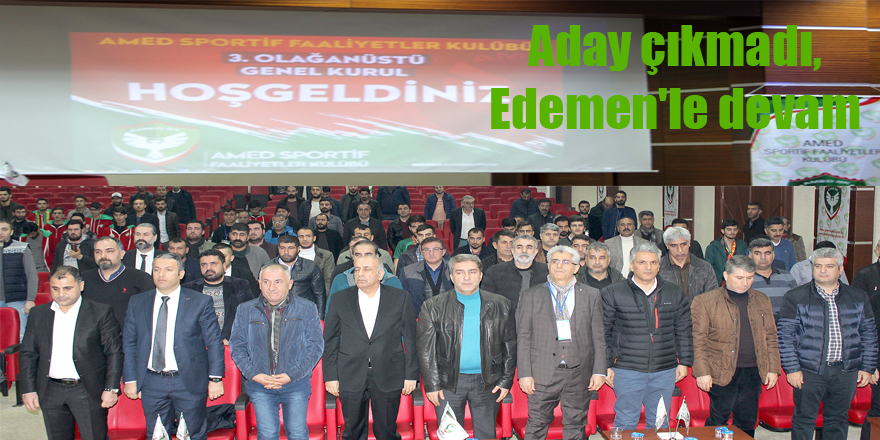 AMEDSPOR’DA EDEMEN'LE DEVAM, BORÇ 6 MİLYON TL