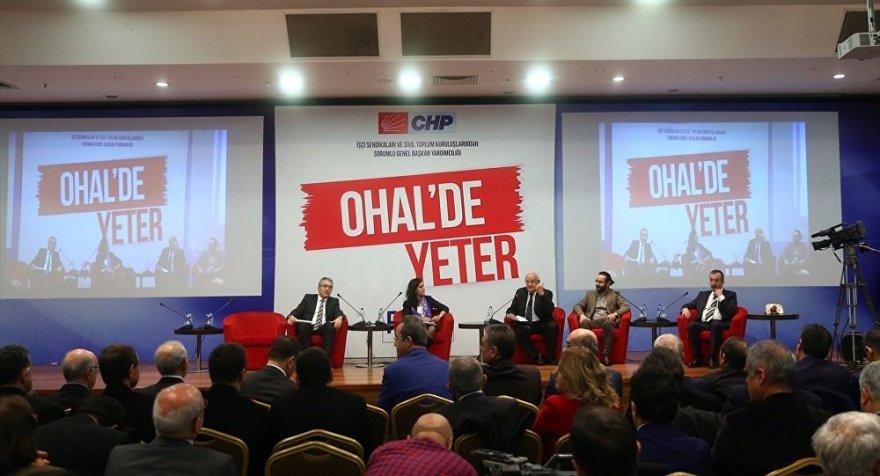 CHP'den 'OHAL'de Yeter Forumu' sonuç bildirgesi