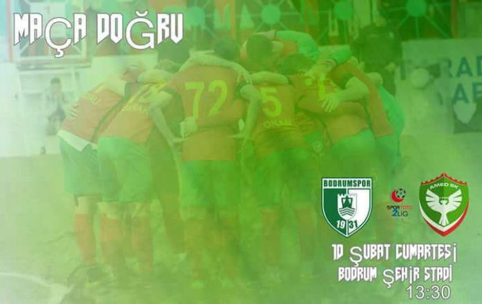 BODRUMSPOR-AMEDSPOR MAÇINDA İLK YARI 0-0 BİTTİ